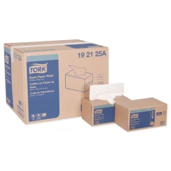 Tork 192125A 9 x 10.25 2-Ply Multipurpose Paper Wiper - White (18/Carton)