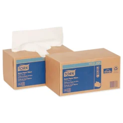 Tork 192125A 9 x 10.25 2-Ply Multipurpose Paper Wiper - White (18/Carton)