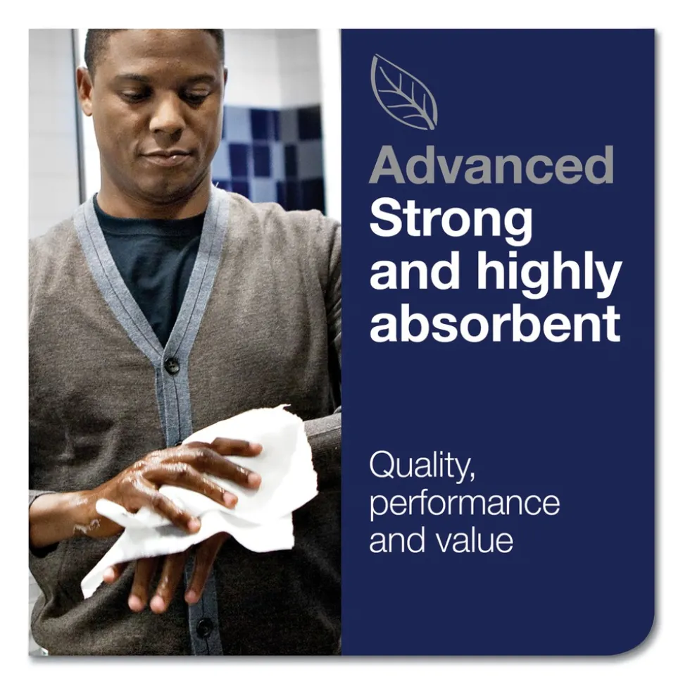 Tork 290092A Advanced Matic 7.7 in. x 525 ft. 2-Ply Hand Towel Roll - White (6/Carton)