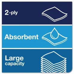 Tork 290092A Advanced Matic 7.7 in. x 525 ft. 2-Ply Hand Towel Roll - White (6/Carton)