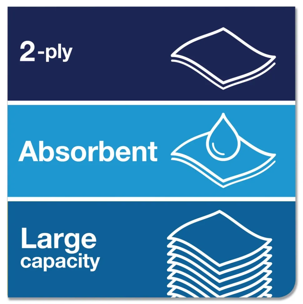 Tork 290092A Advanced Matic 7.7 in. x 525 ft. 2-Ply Hand Towel Roll - White (6/Carton)