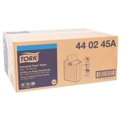 Tork 440245A 4-Ply 8.54 in. x 16.5 in. Unscented Industrial Paper Wiper - Blue (900/Carton)