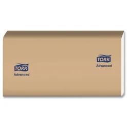 Tork Advanced 9 x 9.5 1-Ply Multifold Hand Towel - White (16/Carton)