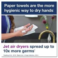 Tork Advanced 9 x 9.5 1-Ply Multifold Hand Towel - White (16/Carton)