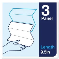 Tork Advanced 9 x 9.5 1-Ply Multifold Hand Towel - White (16/Carton)