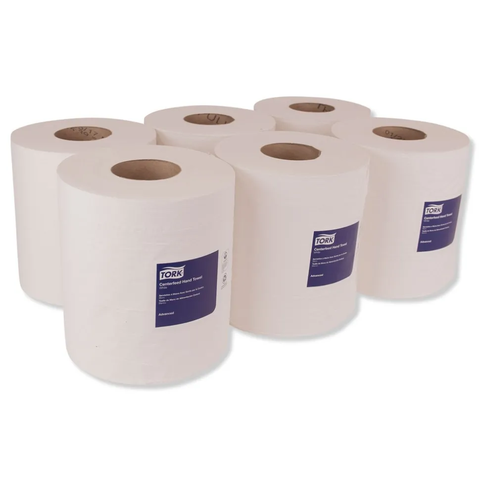 Tork Advanced 2-Ply 8.5 in. x 11.8 in. Centerfeed Hand Towels - White (6/Carton)