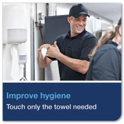 Tork Advanced 1-Ply 8.25 in. x 11.8 in. Centerfeed Hand Towels - White (6/Carton)