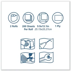 Tork Advanced ShopMax Wiper 450 Centerfeed Refill - Blue (2/Carton)