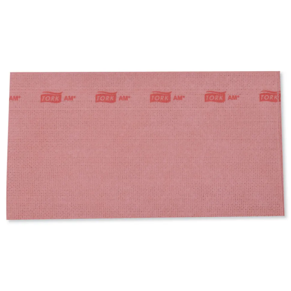 Tork 150/Carton 13 in. x 24 in. Odor Resistant Foodservice Cloths - Red