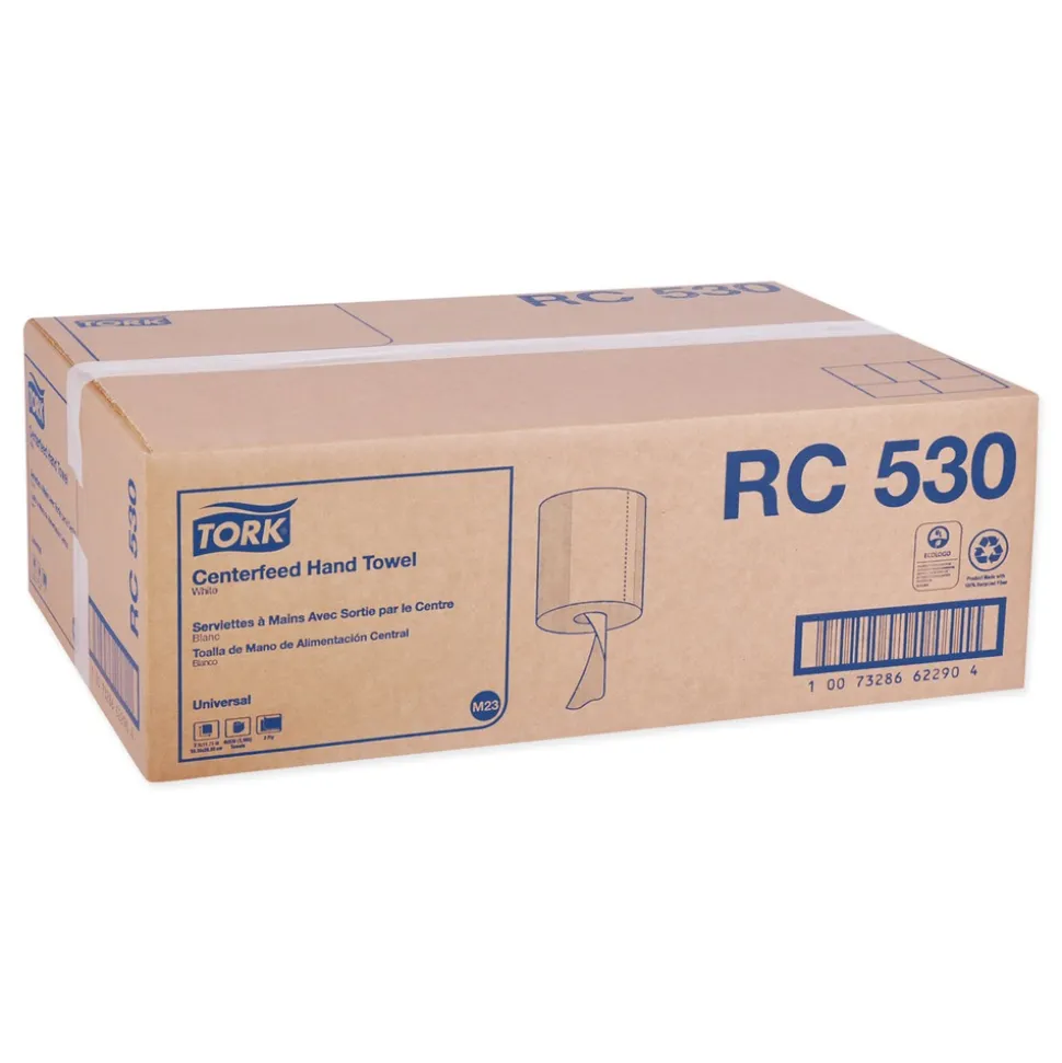 Tork Centerfeed 7.6 x 11.75 2-Ply Hand Towel - White (6/Carton)