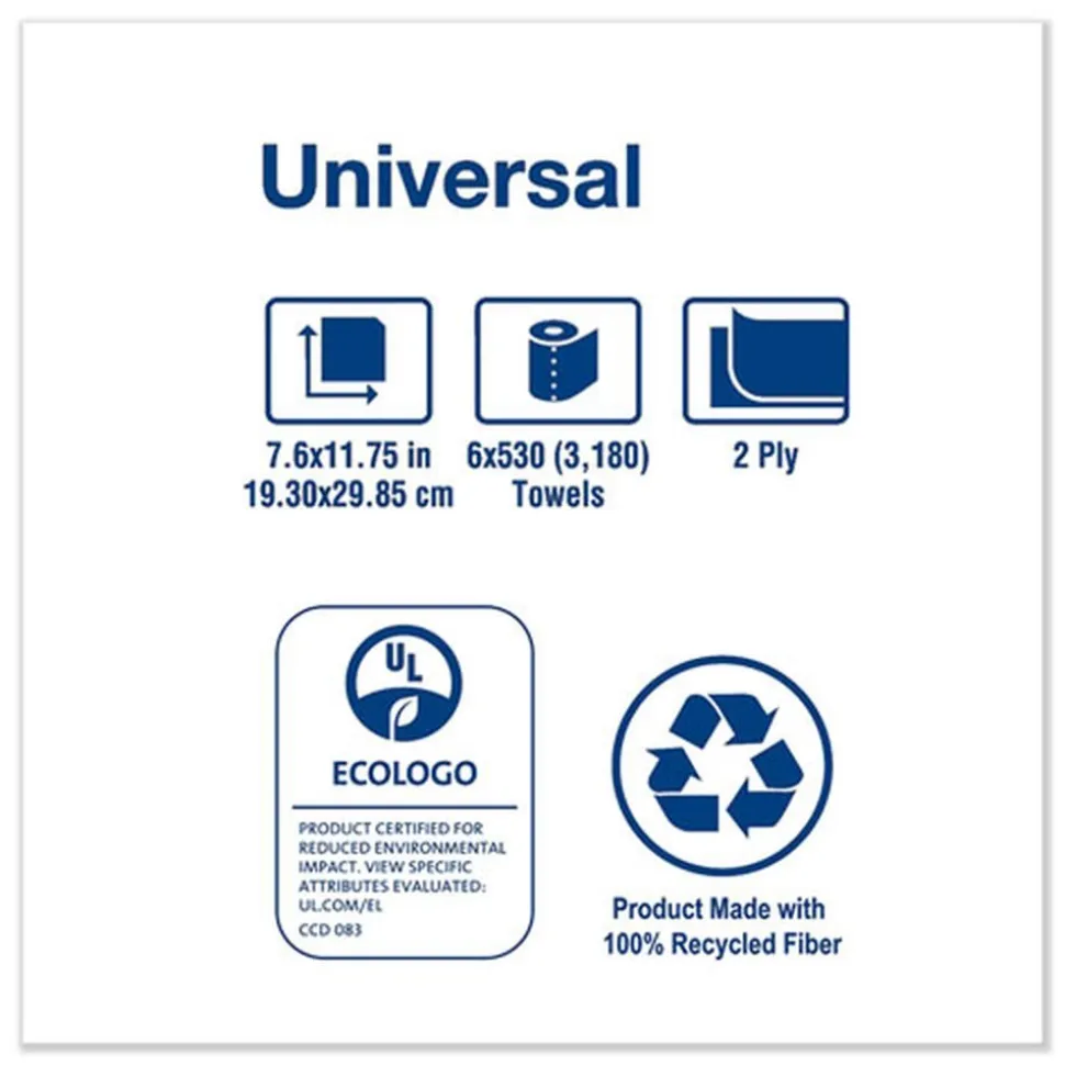 Tork Centerfeed 7.6 x 11.75 2-Ply Hand Towel - White (6/Carton)