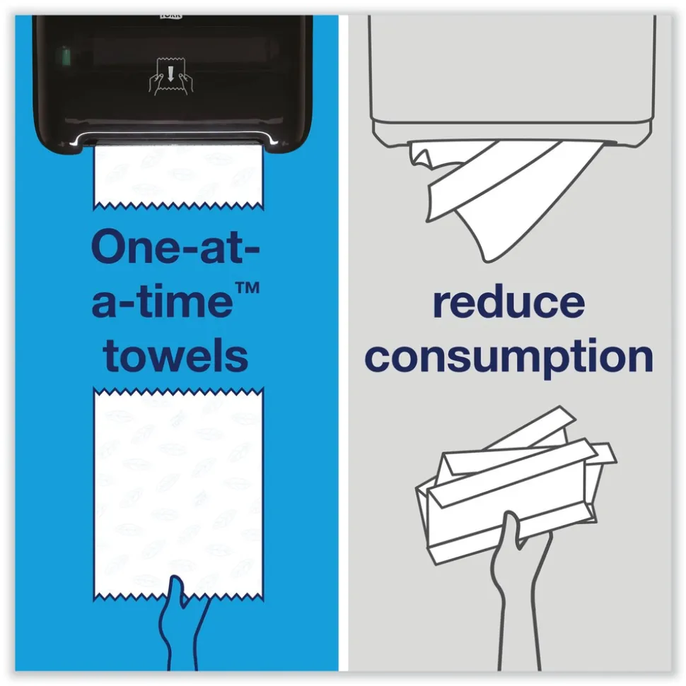Tork Elevation Matic 13.2 in. x 8.1 in. x 14.65 in. Hand Towel Roll Dispenser - Black (1/Carton)
