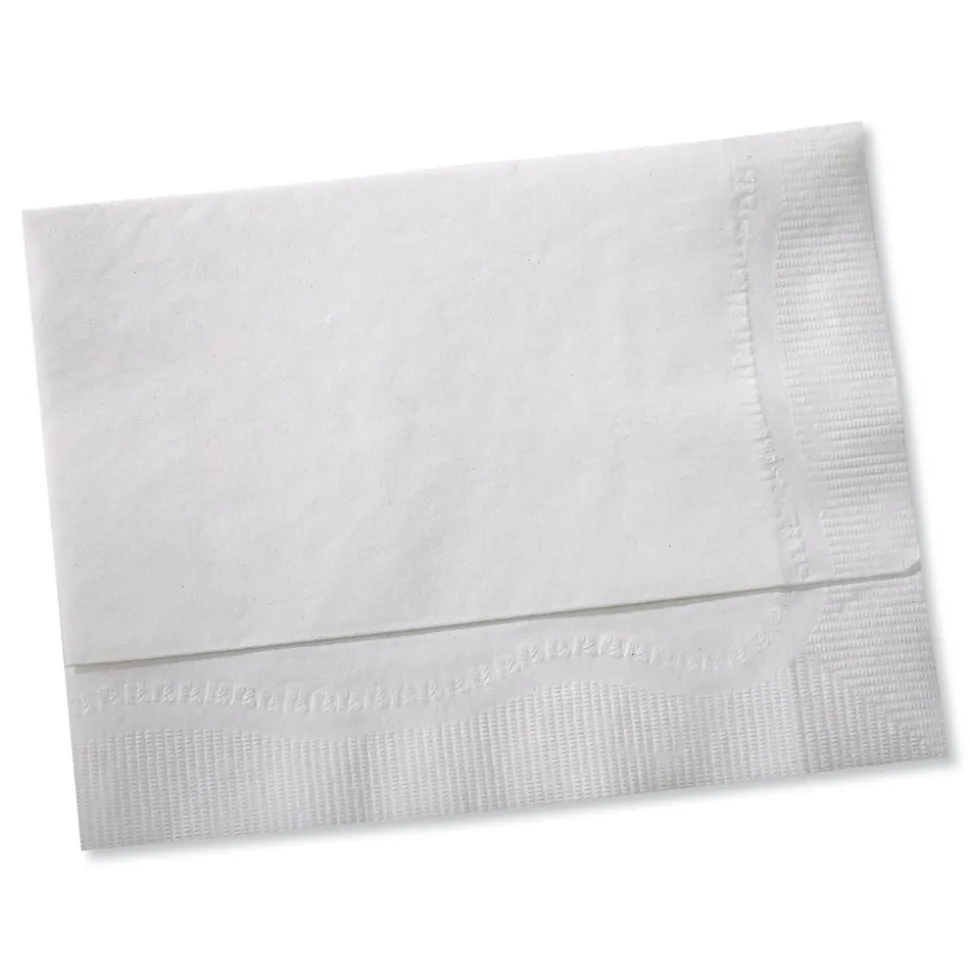 Tork 1-Ply 12 in. x 17 in. Advanced Masterfold Dispenser Napkins - White (6000/Carton)