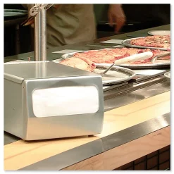 Tork 1-Ply 12 in. x 17 in. Advanced Masterfold Dispenser Napkins - White (6000/Carton)