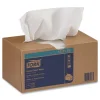 Tork 1-Ply 9 in. x 10.5 in. Basic Paper Wiper - White (24/Carton)