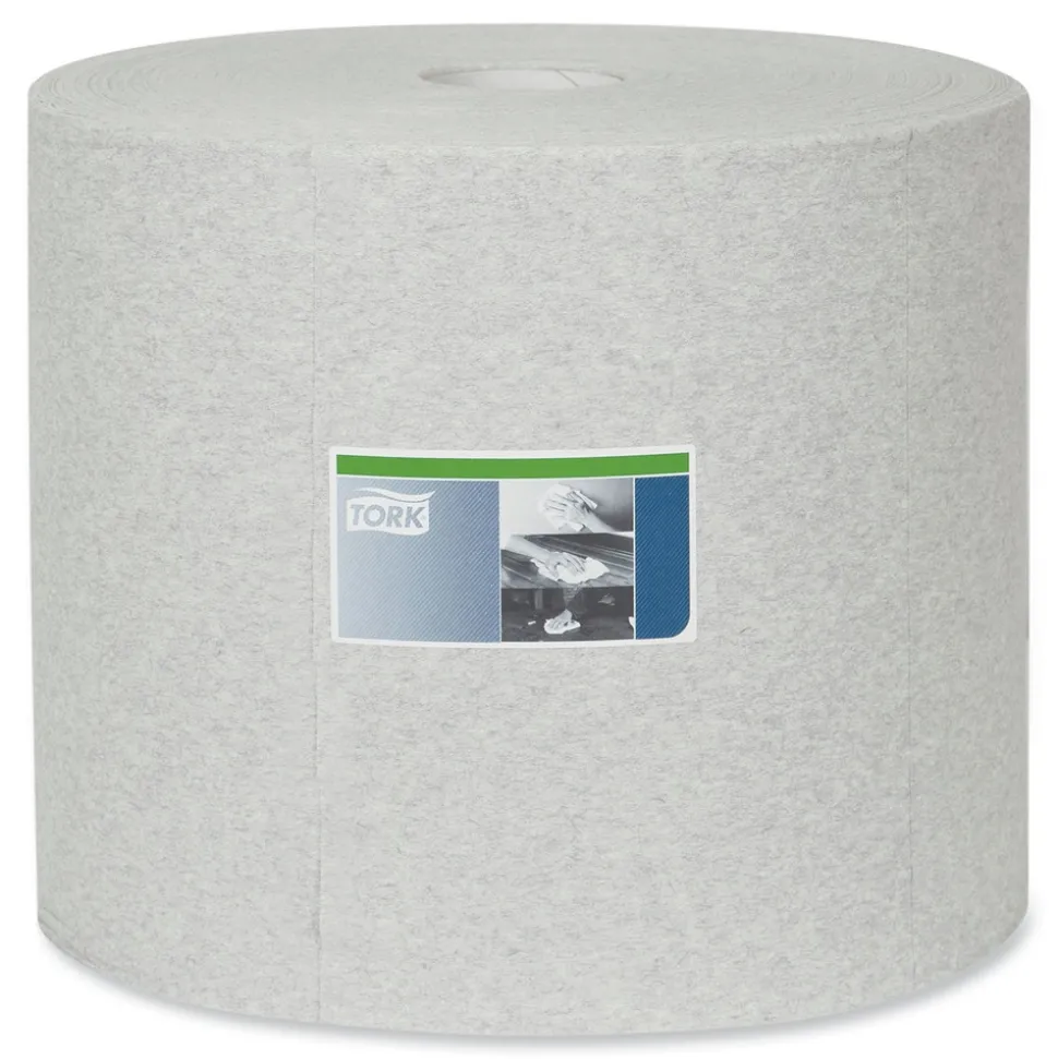 Tork 1-Ply 12.6 in. x 13.3 in. Industrial Cleaning Cloths - Gray (1/Carton)