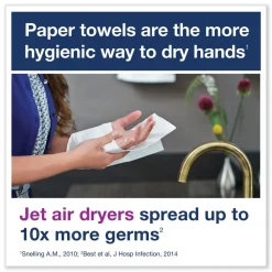 Tork 1-Ply 7.91 in. x 8.85 in. PeakServe Continuous Hand Towel - White (12/Carton)