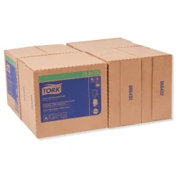 Tork 1-Ply 9 in. x 16.5 in. Unscented Low-Lint Cleaning Cloth - Turquoise (800/Carton)