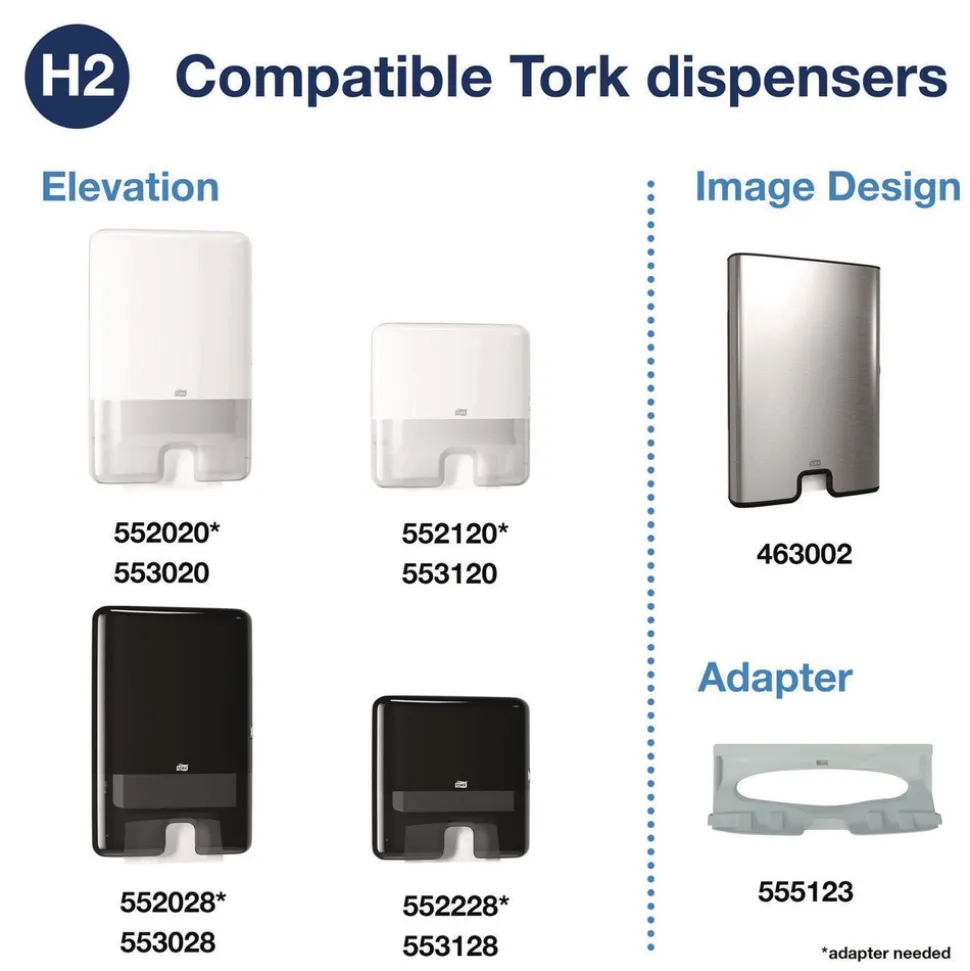 Tork 1-Ply 8.3 in. x 9.45 in. Xpress Compressed Multifold Hand Towels - White (12/Carton)
