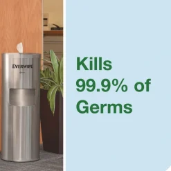 Tork 1-Ply 8 x 6 Disinfectant Wipe Jumbo Rolls - Lemon/White (2/Carton)