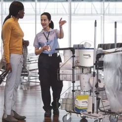 Tork 1-Ply 8 x 6 Disinfectant Wipe Jumbo Rolls - Lemon/White (2/Carton)