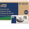 Tork 1-Ply 13.97 x 4.25 in. Industrial Heavy-Duty Cleaning Cloth - Unscented, White (4/Carton)