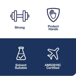 Tork 1-Ply 13.97 x 4.25 in. Industrial Heavy-Duty Cleaning Cloth - Unscented, White (4/Carton)