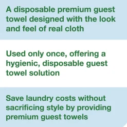 Tork 1-Ply 11.5 x 17 LinStyle Valet Guest Towel - White (5/Carton)