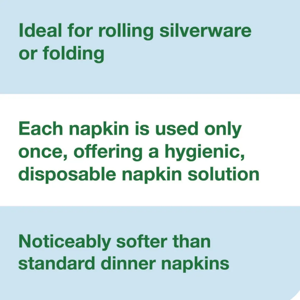 Tork 1-Ply 11.5 x 17 LinStyle Valet Guest Towel - White (5/Carton)