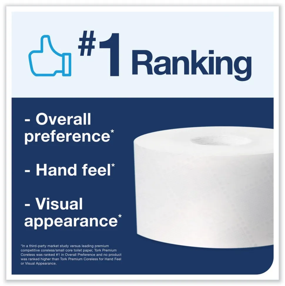 Tork 2-Ply Coreless High Capacity Bath Tissue - White (12/Carton)