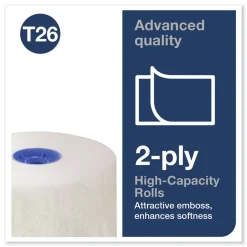 Tork 2-Ply Septic Safe Advanced High Capacity Bath Tissue - White (36/Carton)