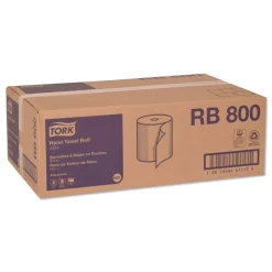 Tork RB800 Advanced 7.88 in. x 800 ft. 1-Ply Hardwound Roll Towel - White (6/Carton)