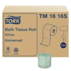 Tork TM1616S 2-Ply Septic Safe Universal Bath Tissue - White (96/Carton)