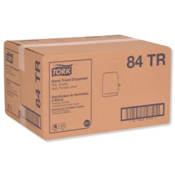 Tork 84TR 12.94 in. x 9.25 in. x 15.5 in. Hand Towel Roll Dispenser - Smoke