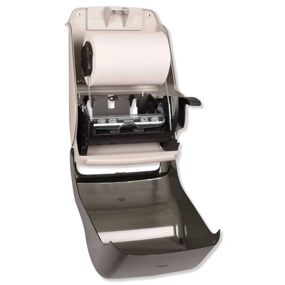 Tork 84TR 12.94 in. x 9.25 in. x 15.5 in. Hand Towel Roll Dispenser - Smoke