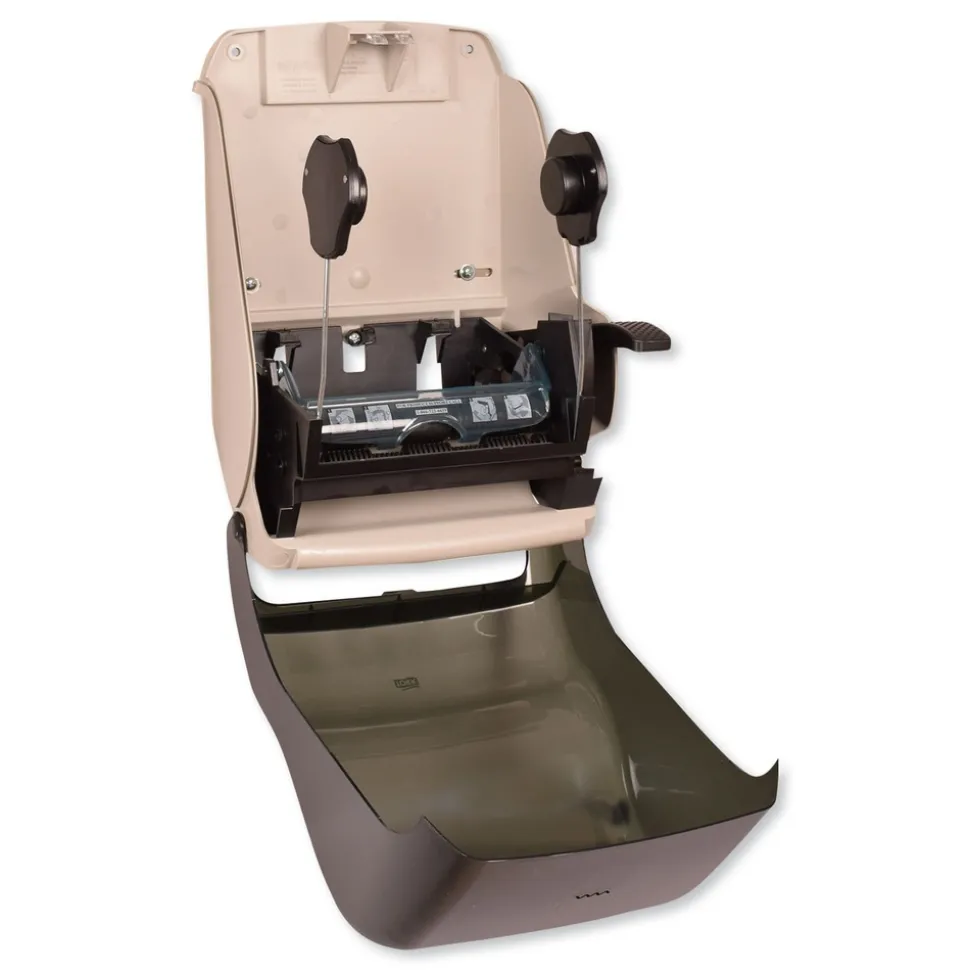 Tork 84TR 12.94 in. x 9.25 in. x 15.5 in. Hand Towel Roll Dispenser - Smoke