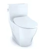 TOTO 1-Piece Legato CEFIONTECT WASHLETplus 1.28 GPF Elongated Toilet with and SoftClose Seat - Cotton White
