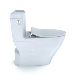 TOTO 1-Piece Legato CEFIONTECT WASHLETplus 1.28 GPF Elongated Toilet with and SoftClose Seat - Cotton White