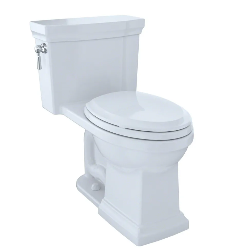 TOTO Promenade II One-Piece Elongated 1.28 GPF Universal Height Toilet (Cotton White)