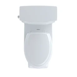 TOTO Promenade II One-Piece Elongated 1.28 GPF Universal Height Toilet (Cotton White)