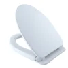 TOTO SoftClose Non Slamming, Slow Close Elongated Toilet Seat and Lid (Cotton White)