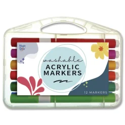 TPG Creations Magic Stix Washable Acrylic Markers (12/Pack)