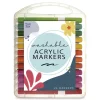 TPG Creations Washable Fine Bullet Tip Acrylic Markers - Assorted Colors (24/Pack)