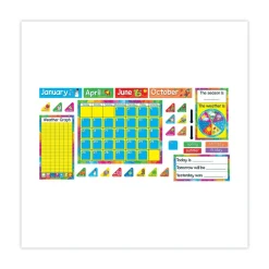 TREND 22 in. x 17 in. 12-Month Year Around Calendar Bulletin Board Set - Assorted Colors (106/Set)
