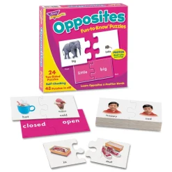 TREND Fun to Know Ages 3 and Up Opposites and Position Words Matching Game Puzzles