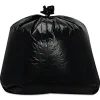 Trinity Plastics 43 in. x 47 in. 56 gal. 1.6 mil Flat Pack Low-Density Can Liners - Black (100/Carton)