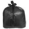 Trinity Plastics 38 in. x 58 in. 60 gal. 2.4 mil Flat Pack Low-Density Can Liners - Black (100/Carton)