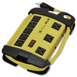 Tripp Lite 8 AC Outlets 12 ft. Cord 1500 J Protect It! Industrial Safety Surge Protector - Yellow/Black
