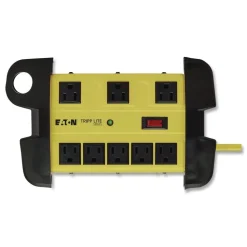 Tripp Lite 8 AC Outlets 12 ft. Cord 1500 J Protect It! Industrial Safety Surge Protector - Yellow/Black