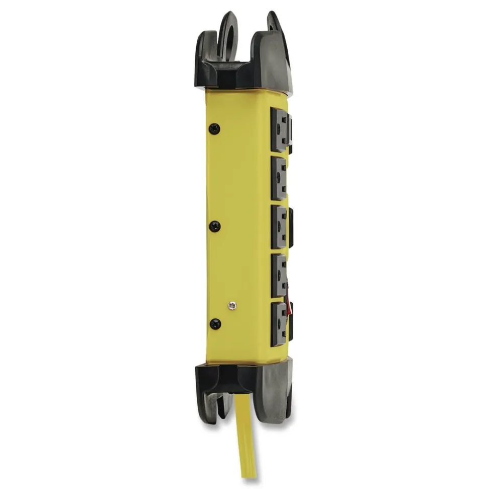 Tripp Lite 8 AC Outlets 12 ft. Cord 1500 J Protect It! Industrial Safety Surge Protector - Yellow/Black